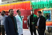 برگزاری نمایشگاه ایثار به مناسبت هفته ی بسیج با حضور سرهنگ صمصام در مرکز آموزشی درمانی شهید دکتر فقیهی 