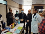 همگام با اجرای پویش ملی سلامت دکتر امیر رضا دهقانیان رئیس بیمارستان از ایستگاه غربالگری بیمارستان بازدید کردند .