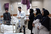 همزمان با هفته ملی مبارزه با سرطان، عیادت رئیس و مدیر مرکز آموزشی درمانی شهید دکتر فقیهی از بیماران بستری بخش جراحی دو آنکولوژی